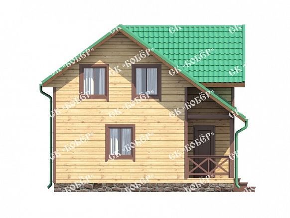 Дом из бруса 8х8. фото